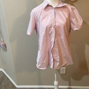 Lauren Ralph Lauren pink button up shirt